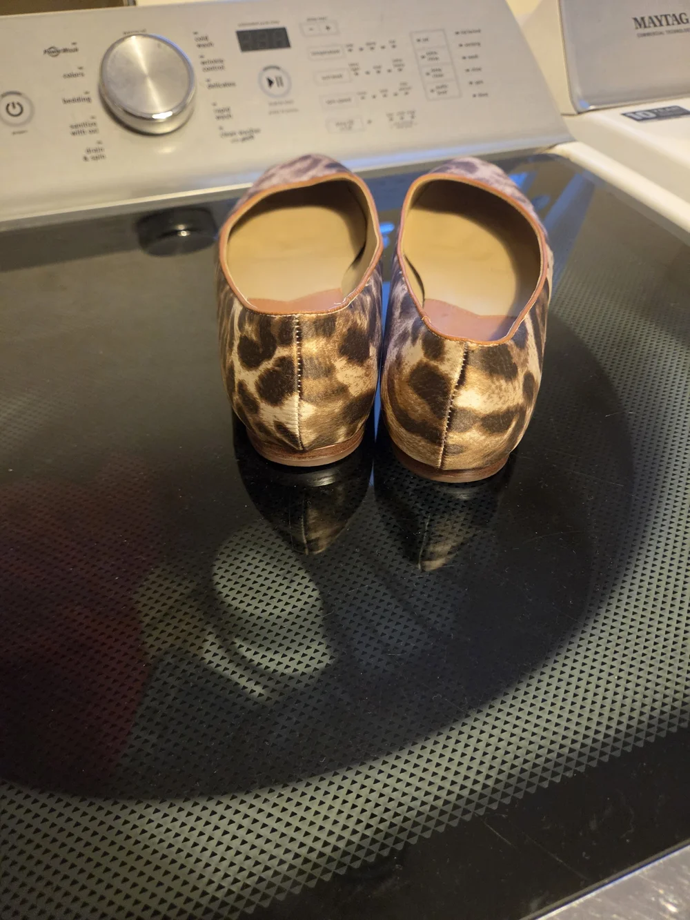 Michael Kors Leopard Print Ballet Flats in Brown and Tan
